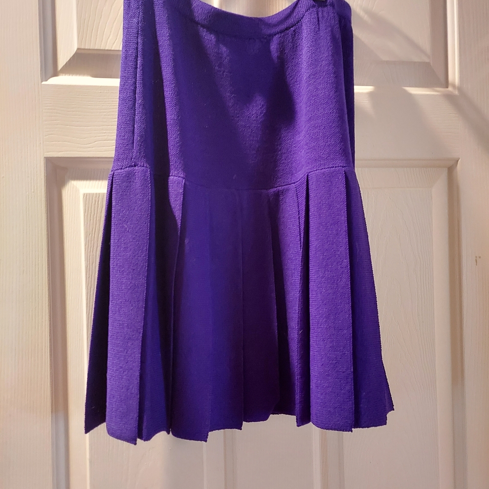 St. John Separates Purple Skirt